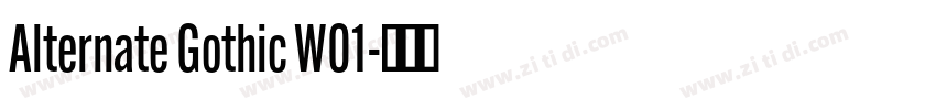 Alternate Gothic W01字体转换